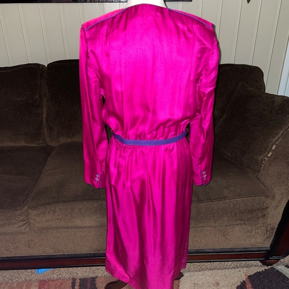 Margaret’s • Lubbock, T.X. • Vintage • 1950’s • Dress • Purple • Size 10 • Dress - Picture 5 of 10